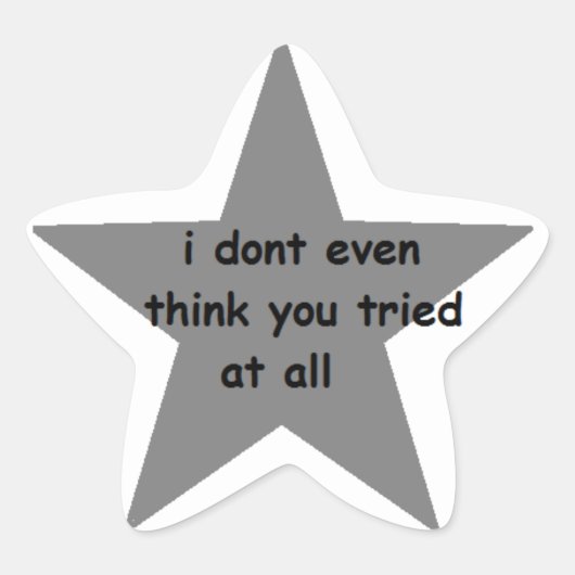 ステッカー考えも全く試してない 星シール (正面)