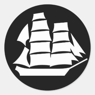 ステッカー船 ラウンドシール