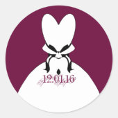 ステッカー色をイベントに合わせて変更 ラウンドシール (正面)