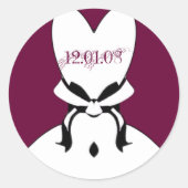 ステッカー色をイベントに合わせて変更 ラウンドシール (正面)