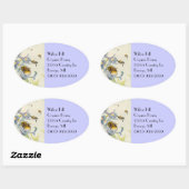 ステッカー蜂蜜ハチ朝栄花養蜂家 楕円形シール (シート)