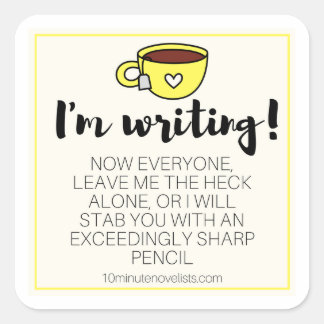 ステッカー警告だ! スクエアシール