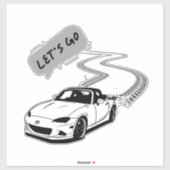 ステッカー車に行こう シール (シート)