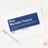 ステッカー通りサインマリエルフランコ 長方形シール (封筒)