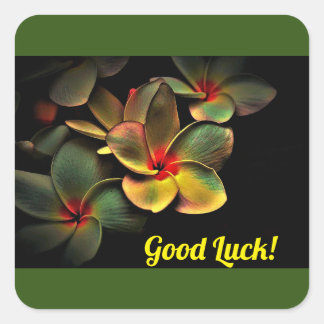 ステッカー頑張れ！ スクエアシール