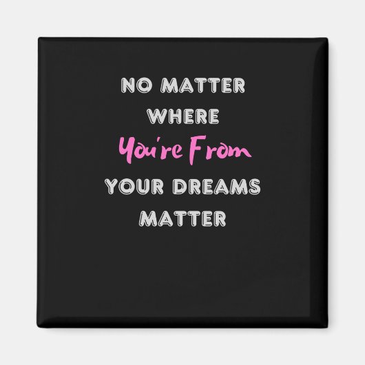 ステッカー1から自分の場所がない マグネット (正面)