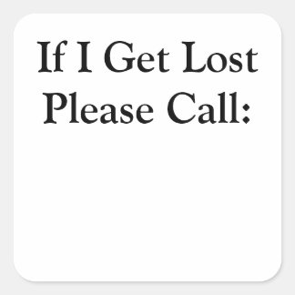 ステッカー1 1/2インチもし – 取得失った スクエアシール