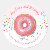 ステッカー2回目の誕生日 ラウンドシール (正面)