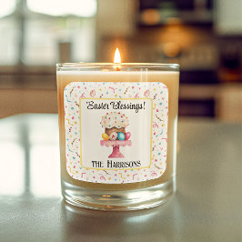 ステッカー3-in、名前 | イースター恵みハッピーイースター スクエアシール