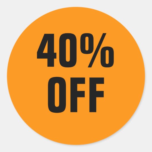 ステッカー40%オフ クリアランス割引セール ラウンドシール (正面)