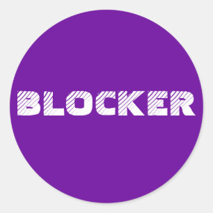 ステッカー6 -か20パック: ブロッカー ラウンドシール