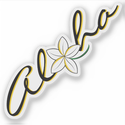 ステッカー – アロハ シール (正面)