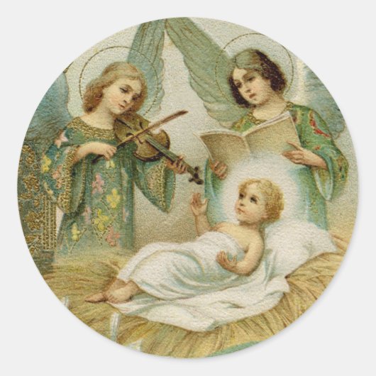 ステッカー：エクセルシス・デオのグロリア ラウンドシール (正面)