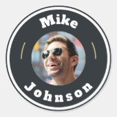 ステッカー – カスタムパーソナライズされた(写真と名前を追加) (正面)