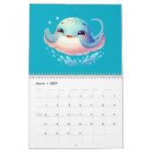 ステッカー カレンダー (3月 2027)