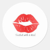 ステッカー – キスで封印！ (正面)