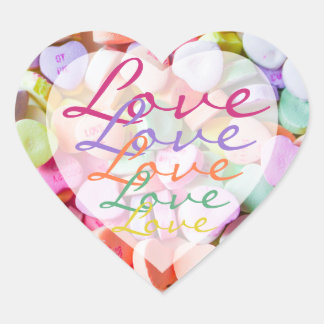 ステッカー – キャンディハートレインボーラブ