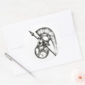 ステッカー・グラディエーター ラウンドシール (封筒)