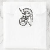 ステッカー・グラディエーター ラウンドシール (バッグ)