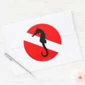 ステッカー – シーホースのダイビングフラグ (封筒)