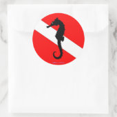 ステッカー – シーホースのダイビングフラグ (バッグ)