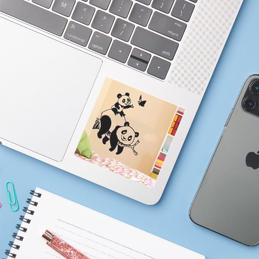 ステッカー シール (ノートパソコンとiPhone)