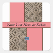 ステッカー スクエア （ピーチ LED SCC）RFPMデザインズ©️20 (正面)