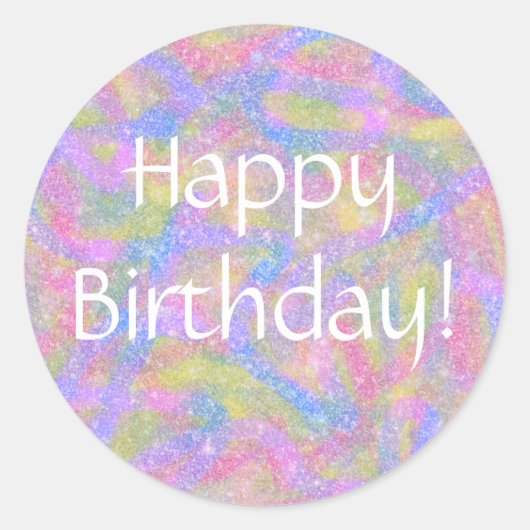 ステッカー – スパークリーパステルレインボー (正面)