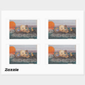 ステッカー：ティータイム 長方形シール (シート)