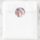 ステッカー – バレエシューズ&バラ (バッグ)