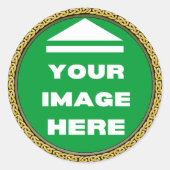 ステッカー – -パーソナライズされたイメージの追加/文字 (正面)