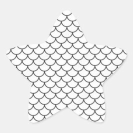 ステッカー「ヒトデのホタテ模様」 星シール