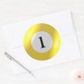 ステッカー – ビリヤード – 1ボール (封筒)