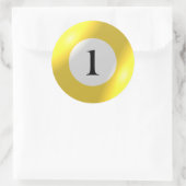 ステッカー – ビリヤード – 1ボール (バッグ)