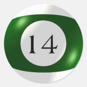 ステッカー – ビリヤード – 14ボール