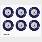 ステッカー – ビリヤード – 2ボール (シート)