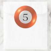 ステッカー – ビリヤード – 5ボール (バッグ)