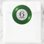ステッカー – ビリヤード – 6ボール (バッグ)