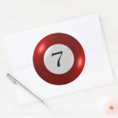 ステッカー – ビリヤード – 7ボール (封筒)