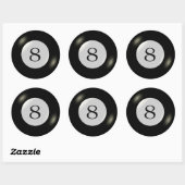 ステッカー – ビリヤード – 8ボール (シート)