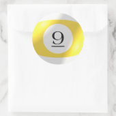 ステッカー – ビリヤード – 9ボール (バッグ)