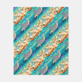 ステッカー フリースブランケット