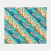 ステッカー フリースブランケット (正面(横))