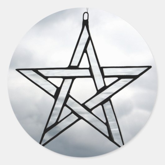 ステッカー「ペンタグラム」 ラウンドシール (正面)