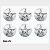 ステッカー「ペンタグラム」 ラウンドシール (シート)