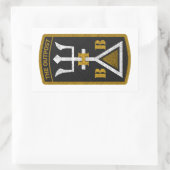 ステッカー：ホワイト/ OP-BHB 長方形シール (バッグ)