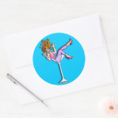 ステッカー – マルチニガラスの女の子，リル' Red (封筒)