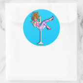 ステッカー – マルチニガラスの女の子，リル' Red (バッグ)