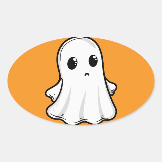 ステッカー&ラベルブドールハローウィンパーティ 楕円形シール (正面)