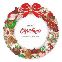 ステッカー&ラベルメリークリスマス